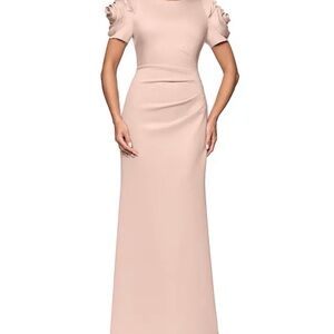 Elegant Blush Pink Evening Gown